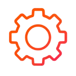 Gradient Orange-Pink Gear Icon - Neo360 - Neo360